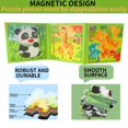 thumbnail image 5 of Libro de rompecabezas magnéticos para niños de 3 a 6 años con 3 temas de dibujos animados, 5 of 5