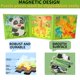 thumbnail image 5 of Libro de rompecabezas magnéticos para niños de 3 a 6 años con 3 temas de dibujos animados, 5 of 5