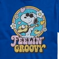 thumbnail image 3 of Peanuts - Feelin Groovy Snoopy And Woodstock Lights Only - Men's Short Sleeve Graphic T-Shirt, 3 of 6