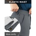 thumbnail image 6 of 33,000ft Men's Golf Pants with 5 Pockets Classic-Fit Stretch Quick Dry Lightweight UPF 50+ Hiking Pants, 6 of 7