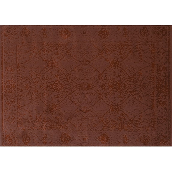 Ahgly Company Indoor Rectangle Abstract Light Blue Contemporary Area Rugs, 4' x 6'