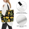 thumbnail image 4 of Bingfone Canvas Tote Bag For Women With Inner Pocket Aesthetic Cute Shopping Tote Bags Reusable Grocery Bags-Bees And Sunflowers, 4 of 9