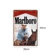 thumbnail image 2 of Placa de Letrero de Metal Marlboro para Bar Pub Club Cafetería Wdftyju, 2 of 7
