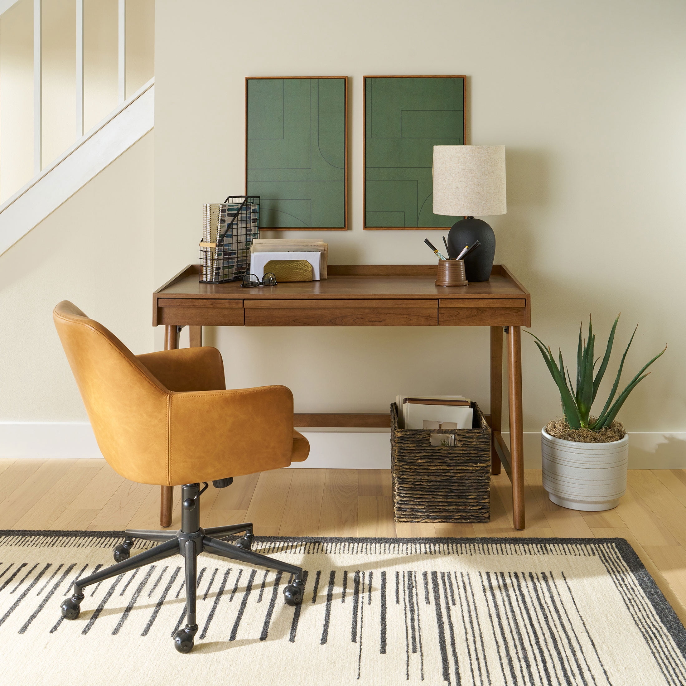 Better Homes & Gardens Greyson Writing Desk, Acorn Finish