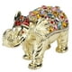 thumbnail image 3 of Joyero De Elefante, Joyero Animal Exquisito Con Diamantes De Imitación Para Decoración De Tocador, 3 of 7