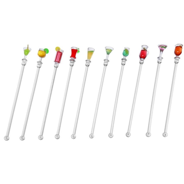 10 Uds agitador agitador cuchara mezcladora para café agitadores de martini cucharas de té cucharas licuadora de café espumador agitador mezclador cóctel