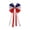 colorful#267, variant on Patriotic Hair Bows USA Flag Print Scrunchies Red White Blue Hair Ties for Independence Day, 5.5-inch Diameter Ribbed Polyester, Set of 7 for Ponytails Braids Buns and Festive Accessories