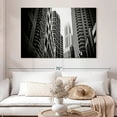 thumbnail image 2 of Elephant Stock Skyscraper Buildings Wall Art - Horizontal Canvas Wall Art - Living Room Wall Decor - Architecture Canvas - Black And Gray Decor - 51" x 34", 2 of 8