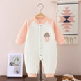 thumbnail image 7 of Diufon Newborn Baby Boy Girl Cotton Bodysuit Infant Long Sleeve Thickened Warm Romper Fall Winter Casual Jumpsuit, 7 of 7