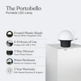 thumbnail image 3 of Brightech Portobello Portable LED Table Lamp – Dimmable Rechargeable Mushroom Light for Indoor/Outdoor Use with Dome Shade, 3 of 11