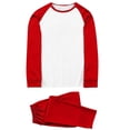 thumbnail image 2 of Conjunto de pijama de manga larga para hombre, blusa de color liso, camisa y pantalones de poliéster, para Navidad, 2 of 5