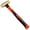 Fiberglass Handle, variant on 8oz Brass Hammer,Solid Brass Mallet Hammer with Wooden Handle,Double Faced Head,Length 11"(280mm), Die-Forged, Corrosion Resistant, DIN Standard