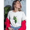 thumbnail image 2 of Pastell Snake Tangled On Branch T-shirt Women's -Ashvin Harrison Designs, Female Large, 2 of 4