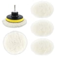 thumbnail image 2 of OUSITAID 7pcs 3 Inch Polishing Pads Set Woolen Polishing Waxing Buffing Pads Kit with M14 Drill Adapter Attachment for Drill Polishing Machine Polisher Car, 2 of 8