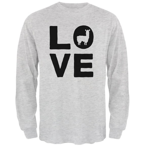 Llama Love Series Mens Long Sleeve T Shirt