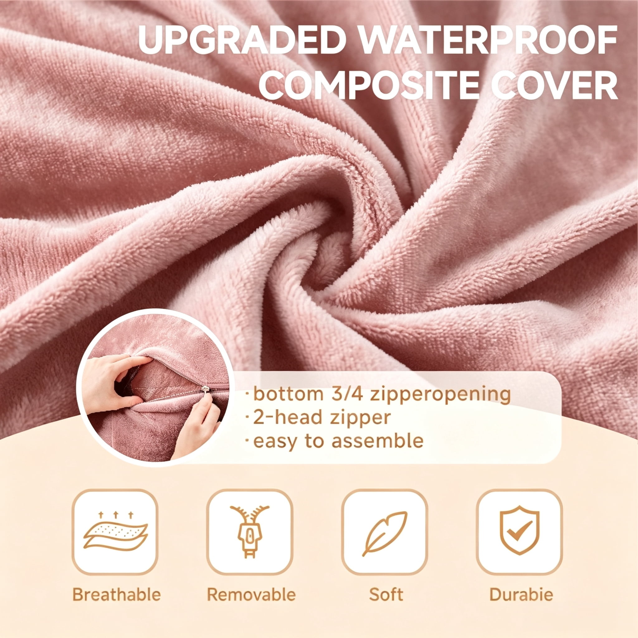 ShiKeyi 6FT Bean Bag Chairs for Adults & Teens, Memory Foam Filler Round Sofa Lounge Chair with Removable Washable Flannel Cover for Bedroom Dorm, Pink