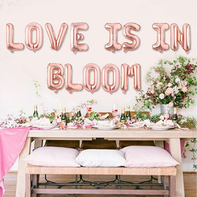 Love is in Bloom Rose Gold Balloon Banner for Bridal Shower Engagement Wedding Bachelorette Valentine Mother's Day Baby Shower Birthday Party Supplies Decorations, Photo Props - Walmart.com Love is in Bloom Rose Gold Balloon Banner for Bridal Shower Engagement Wedding Bachelorette Valentine Mother's Day Baby Shower Birthday Party Supplies Decorations, Photo Props - Walmart.com