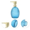 thumbnail image 5 of Unique Bargains 1 Pc Reusable Pineapple-shaped Soap Dispenser 11.84oz Blue Gold Tone, 5 of 6