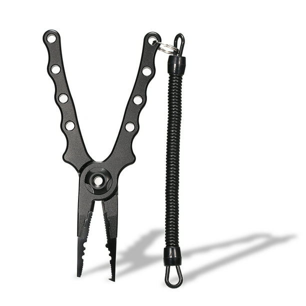 Ultralight Aluminum Fishing Pliers Split Ring Cutters Hooks Remover