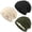 Black,Beige,Green, variant on Bocaoying 3 Pack Satin Lined Beanie for Women, Warm Slouch Winter Hats with Silk Lined, Fashionable Oversized Cable Knit Hat Skull Cap