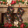 thumbnail image 6 of Lsque Owl And Leaves Pattern 18 Inch Christmas Stockings, Festive Holiday Stocking for Christmas Decorations Holiday Decor, 6 of 8