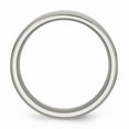 thumbnail image 2 of Grey Titanium Ring Band Wedding Ridged Standard Edge 8mm Polished, 2 of 6