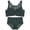 Dark Green, variant on Comfortable Plus Thin Side Beauty Back Shining No Steel Ring Wrapping Bra,Bras for Women Green 32