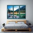 thumbnail image 2 of IDEA4WALL Wall Murals for Bedroom Fake Window Beach Blue Window Removable Wallpaper Peel and Stick Wall Stickers - 24x32 inches, 2 of 4