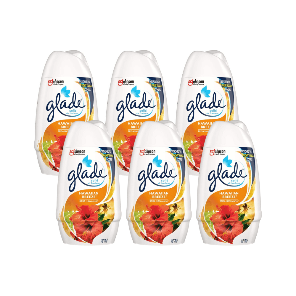 Glade Solid Air Freshener Hawaiian Breeze, 6 Ounce Pack of 6