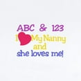 thumbnail image 2 of CafePress - My Nanny And She Loves Me! Body Suit - Baby Light Bodysuit, Size Newborn - 24 Months, 2 of 4