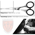 thumbnail image 4 of 3 Swords Germany – Professional Nostril Nose and Ear Hair Scissors, Stainless Steel, Straight Rounded Blade with Black case, 4 of 7
