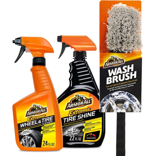 Kit de limpiadores de ruedas y limpiadores de neumáticos Armor All, 3 unidades