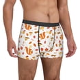 thumbnail image 5 of Men's Boxer Briefs, Bohemian Cute Squirrel Mushroom Soft Comfy Mens Underwear Boxer Briefs Breathable With Widen Waist, 5 of 7