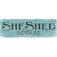 thumbnail image 2 of Villa, Mlli 14x7 White Modern Wood Framed Museum Art Print Titled - She Shed and Beware, 2 of 4