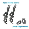 thumbnail image 5 of Hypersonic Black Car Headrest Hook 2 Pack Multifunctional Car Seat Organizer Vehicle Durable Backseat Hanger Universal Car Hooks for Purses/Bags/Umbrella/Masks, 5 of 7
