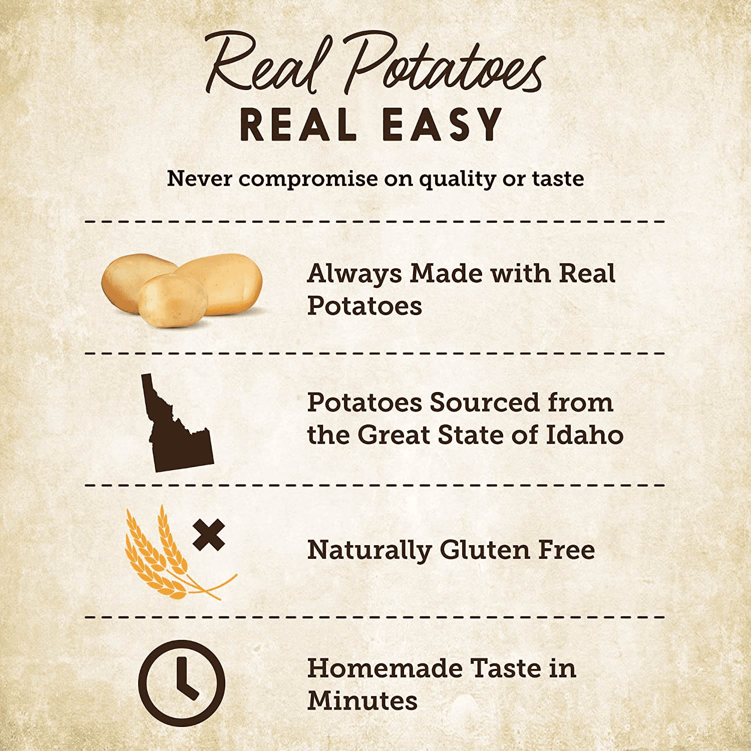 Idahoan Four Cheese Mashed Potatoes, Made with Gluten Free 100-Percent Real Idaho Potatoes, 4 Oz Each, Pack of 12, On The Go Side Dishes