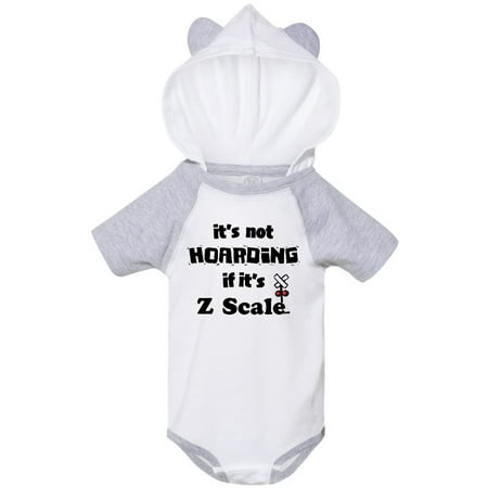 

Inktastic It s Not Hoarding if it s Z Scale Gift Baby Boy or Baby Girl Bodysuit