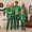 Green, variant on Christmas Pajamas for Family, Long Sleeve Elk Tops Plaid Pants Set for Adults,