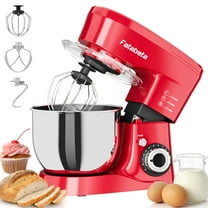 Fatabeta 1000W Stand Mixer, 5.5QT Kitchen Mixer with Dough Hook, Whisk and Beater, Electric Mixer with Bowl & 11 Speeds - Cake Mixer for Baking, Bread & More, Red