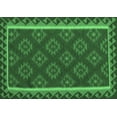 thumbnail image 1 of Ahgly Company Indoor Rectangle Oriental Emerald Green Traditional Area Rugs, 2' x 5', 1 of 4