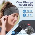 thumbnail image 2 of Auriculares para dormir Bluetooth 5.2 diadema para dormir de lado, 13 horas de reproducción, auriculares inalámbricos con diadema con altavoces estéreo HD para entrenamiento, correr, yoga, regalos ide, 2 of 5