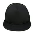 thumbnail image 3 of DALIX Classic Trucker Cap Flat Bill Adjustable Snapback 5 Panel Plain Hat Black, 3 of 6