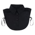 thumbnail image 2 of Cuello Falso Collar de Imitación Media Camisa Banda Negro Hugo Cuello falso de algodón para mujer, 2 of 6