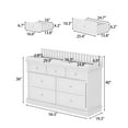 thumbnail image 5 of Oxylife Baby Dresser with Changing Table Top for Nursery with 7 Storage Drawers for Kids Bedroom,White, 5 of 8