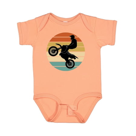 

Inktastic Dirt Biking Motocross Retro Gift Baby Boy or Baby Girl Bodysuit