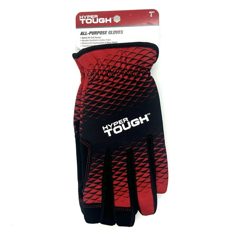 Hyper Tough All Purpose Performance Work Gloves, Synthetic Hyper Tough All Purpose Performance Work Gloves, Synthetic