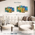 thumbnail image 4 of Elephant Stock Cactus Jumble Wall Art - Horizontal Multi Panel Canvas - Living Room Wall Decor - Floral And Botanical Multi Panel - Blue And Orange Decor - 43" x 27", 4 of 8