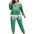 thumbnail image 3 of Censtreet Plus Size Christmas Pajamas,Women's Printed 2 Piece Pajama Set, Long Sleeve Sleepwear Pants Loungewear XL-5XL, 3 of 4