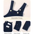 thumbnail image 4 of ZOEREA Toddler Baby Boys Clothes Outfit Long Sleeve T-Shirt and Romper Set Cute Jumpsuit Overalls Solid Color 6M-4T, 4 of 5