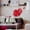 Red, variant on Clearance Wall stickers under $5,Heart Shape Mirror Wall Sticker 3D Art Wall Decal Removable Mirror Wall Sticker For Home Decoration